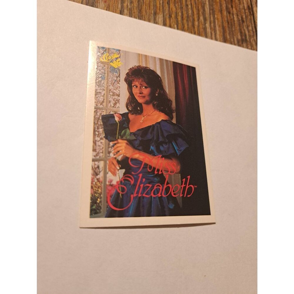 Vintage 1990 WWF Trading Card 112 Miss Elizabeth Classic Games Titan Sports